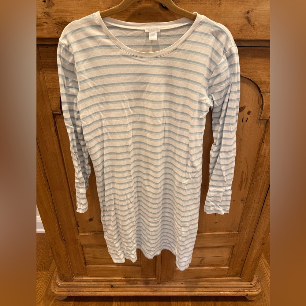LAKE Pajamas Pima Long Sleeve Weekend Nightgown